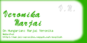 veronika marjai business card